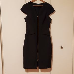 Ted Baker Black Dress with Gold Zipper